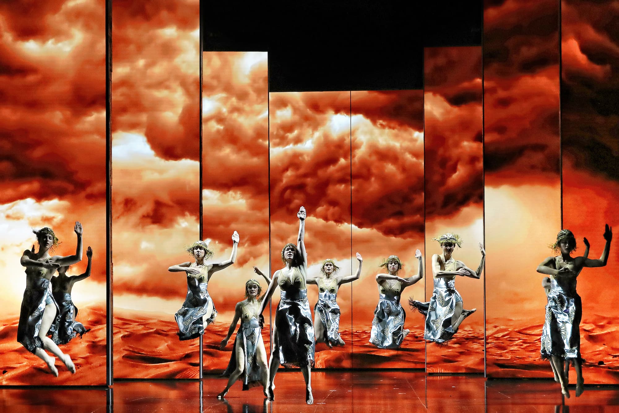 Opera Australia Dancers in Opera Australia's 2021 production of Aida at the Sydney Opera House. Image: Prudence Upton.